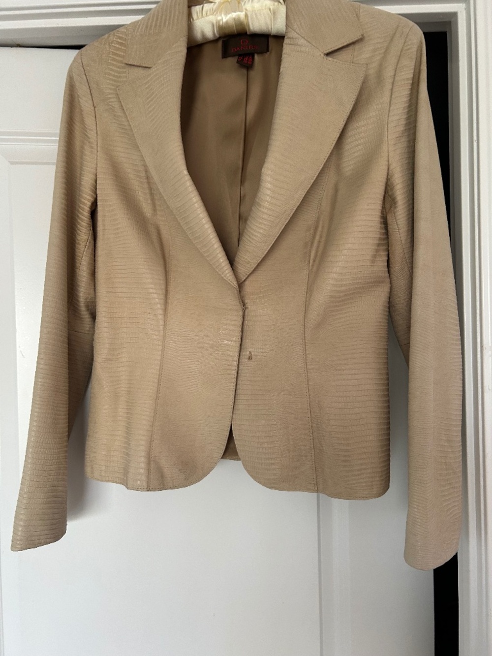 Danier Beige Embossed Leat